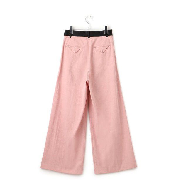 ADAM ET ROPE'「【EMOELLE】バイカラーベルトドレスパンツ」|チノ|