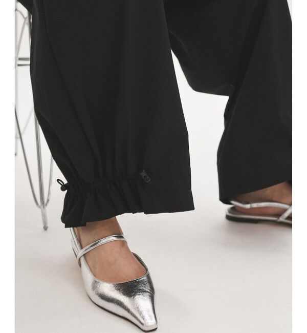 ADAM ET ROPE'「【新色追加】・【撥水】ウエストタックイージーパンツ」|チノ|