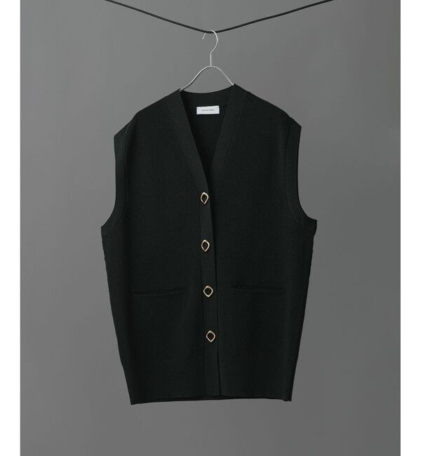 ADAM ET ROPE'「【サステナブル】ミドルニットジレ」|ベスト・ジレ|