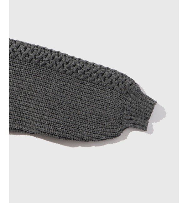 ADAM ET ROPE'「【WEB限定】ボリューム ケーブル オーバーサイズ カーディガン / 超軽量 / ユニセックス」|カーディガン|