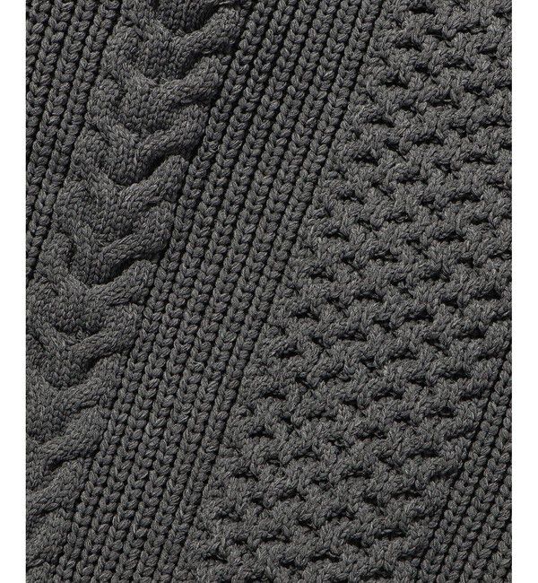 ADAM ET ROPE'「【WEB限定】ボリューム ケーブル オーバーサイズ カーディガン / 超軽量 / ユニセックス」|カーディガン|