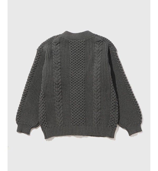 ADAM ET ROPE'「【WEB限定】ボリューム ケーブル オーバーサイズ カーディガン / 超軽量 / ユニセックス」|カーディガン|