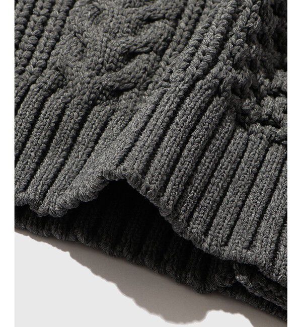 ADAM ET ROPE'「【WEB限定】ボリューム ケーブル オーバーサイズ カーディガン / 超軽量 / ユニセックス」|カーディガン|