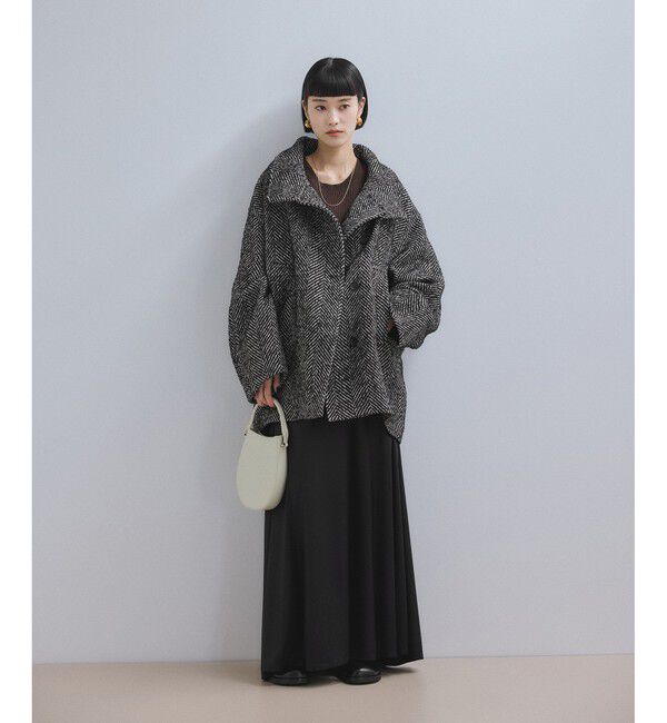ADAM ET ROPE'「【WEB限定】スタンドカラーウールミドルコート」|その他|