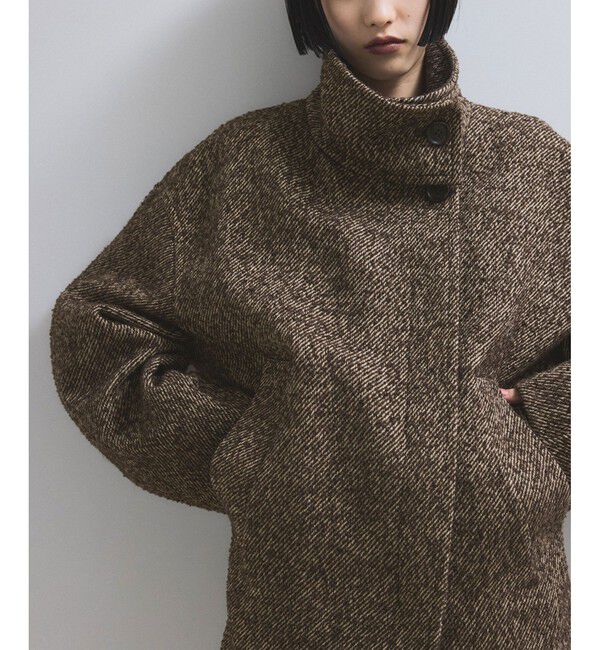 ADAM ET ROPE'「【WEB限定】スタンドカラーウールミドルコート」|その他|