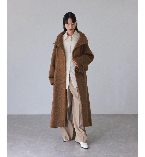 ADAM ET ROPE'「スタンドカラーマキシコート」|その他|