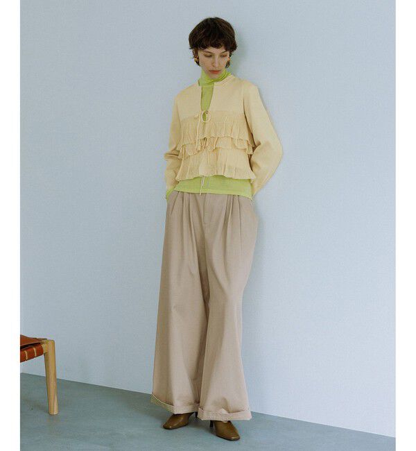 ADAM ET ROPE'「3タックワイドチノパンツ」|チノ|