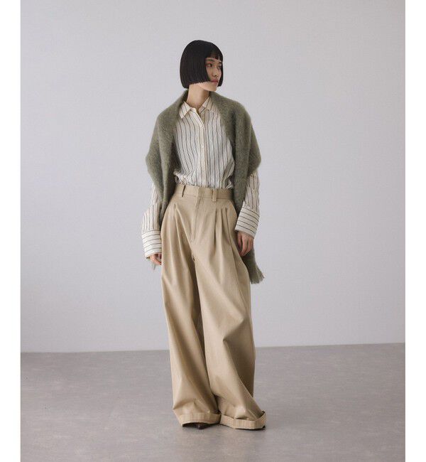 ADAM ET ROPE'「3タックワイドチノパンツ」|チノ|