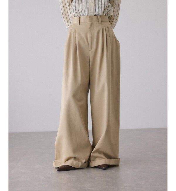 ADAM ET ROPE'「3タックワイドチノパンツ」|チノ|