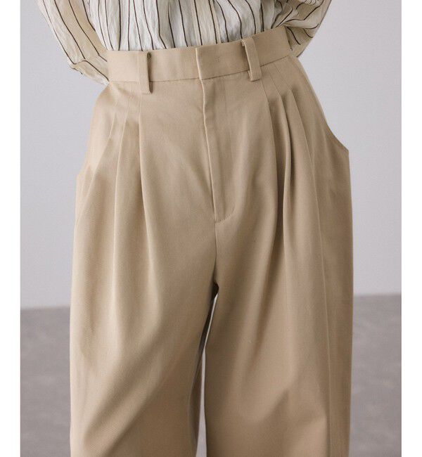 ADAM ET ROPE'「3タックワイドチノパンツ」|チノ|