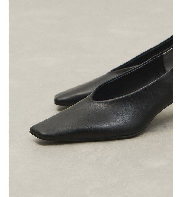 ADAM ET ROPE'「変形ヒール甲深パンプス」|パンプス|