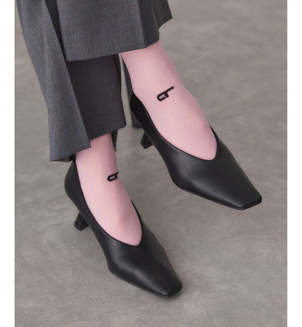 ADAM ET ROPE'「変形ヒール甲深パンプス」|パンプス|