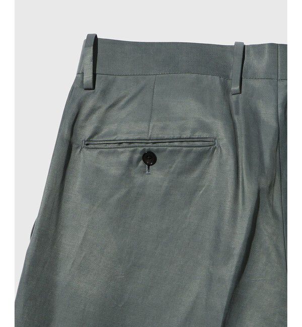 ADAM ET ROPE'「コットンキュプラ ツープリーツ ワイド スラックス / セットアップ対応」|スラックス|