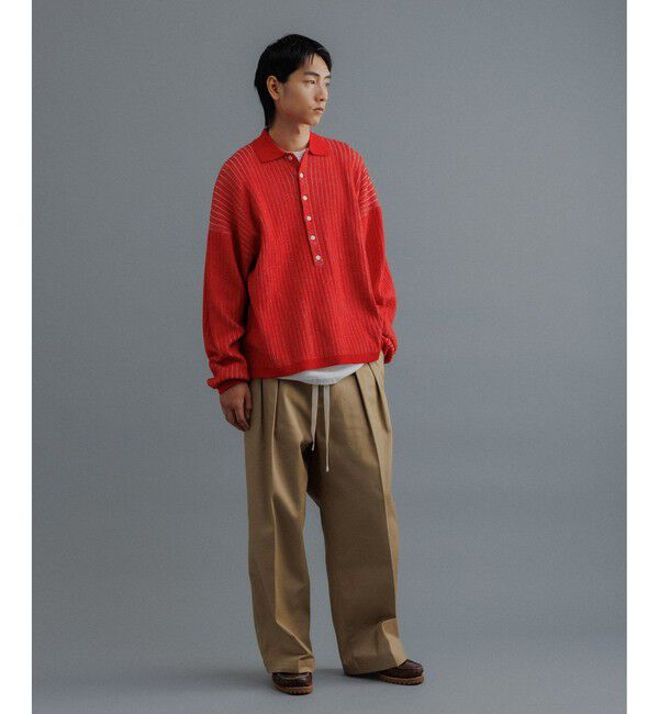 ADAM ET ROPE'「【WEB限定】2タック ワイドルーズ ドカンパンツ / バリエーション バギーパンツ / チノ / ユニセックス」|チノ|