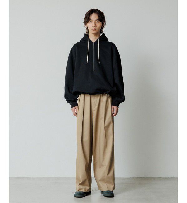 ADAM ET ROPE'「【WEB限定】2タック ワイドルーズ ドカンパンツ / バリエーション バギーパンツ / チノ / ユニセックス」|チノ|