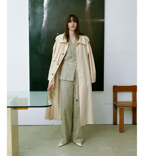 ADAM ET ROPE'「【EMOELLE】タスランナイロントレンチコート」|トレンチコート|