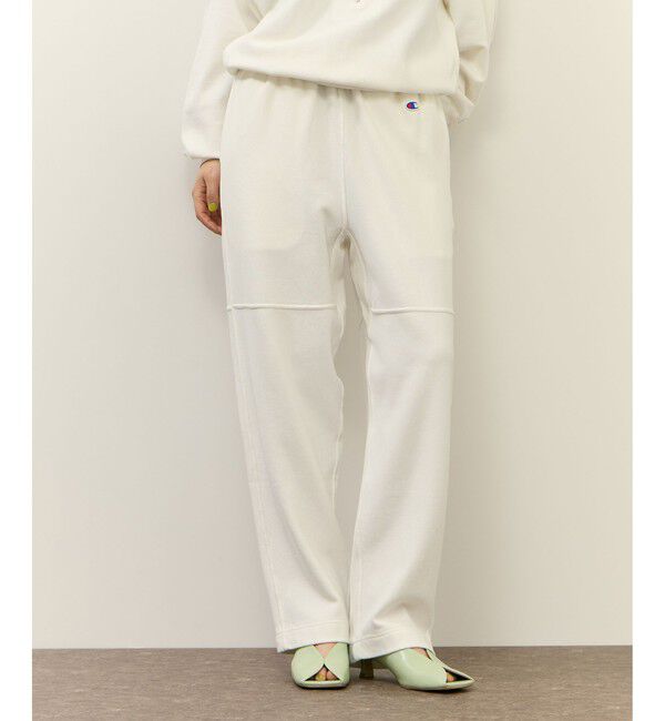 ADAM ET ROPE'「【Champion for ADAM ET ROPE'】別注 SWEAT WIDE PANTS」|チノ|