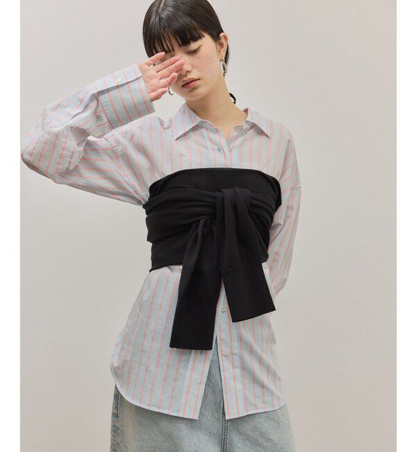 ADAM ET ROPE'「ボレロニットビスチェ」|ベスト・ジレ|