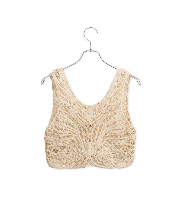 ADAM ET ROPE'「コードレースタンクジレ」|ベスト・ジレ|