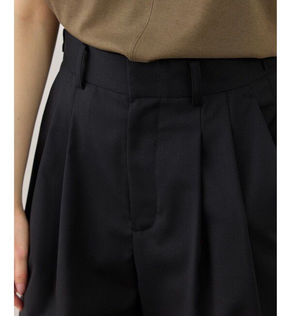 ADAM ET ROPE'「【サステナブル】アジャストハーフパンツ」|チノ|