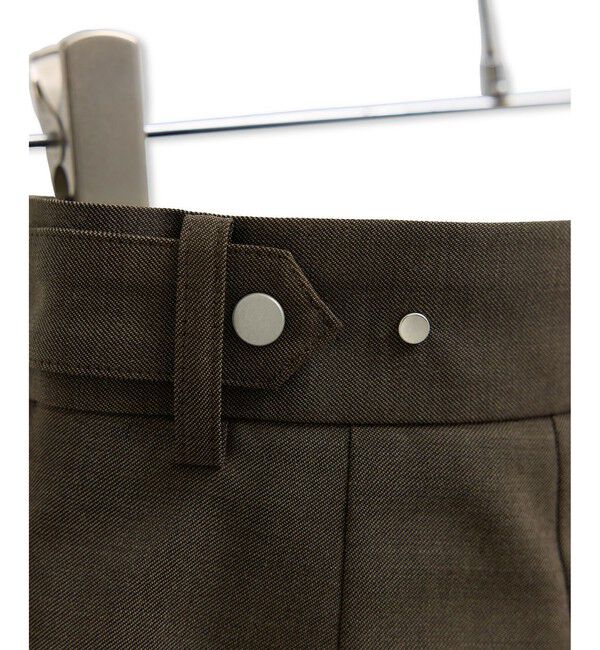 ADAM ET ROPE'「【サステナブル】アジャストハーフパンツ」|チノ|