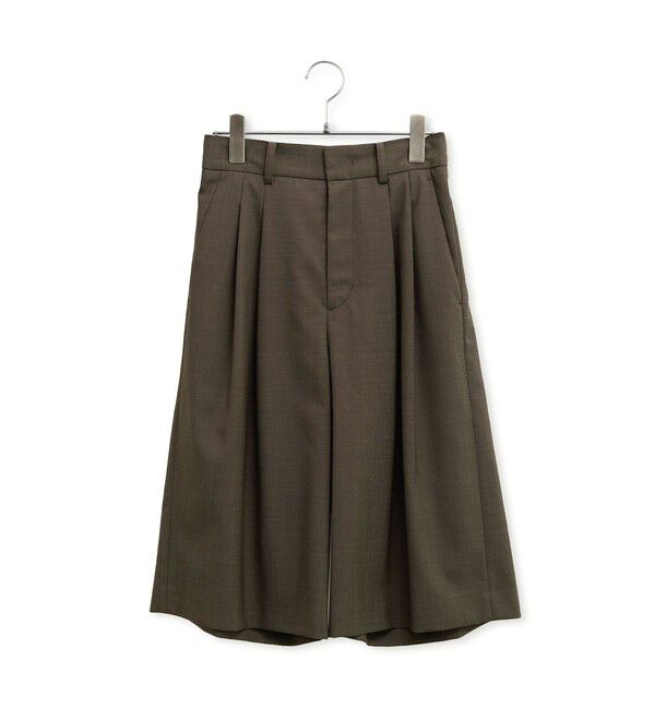 ADAM ET ROPE'「【サステナブル】アジャストハーフパンツ」|チノ|