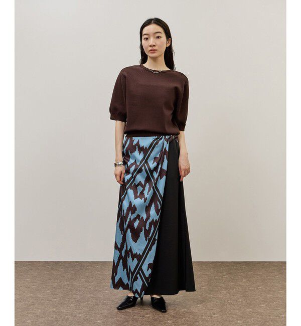 ADAM ET ROPE'「ツイストコンビスカート」|スカート|