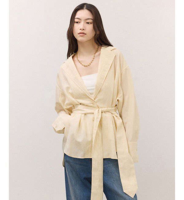 ADAM ET ROPE'「【一部WEB限定カラー】シャツジャケット」|テーラードジャケット|オフホワイト(15)