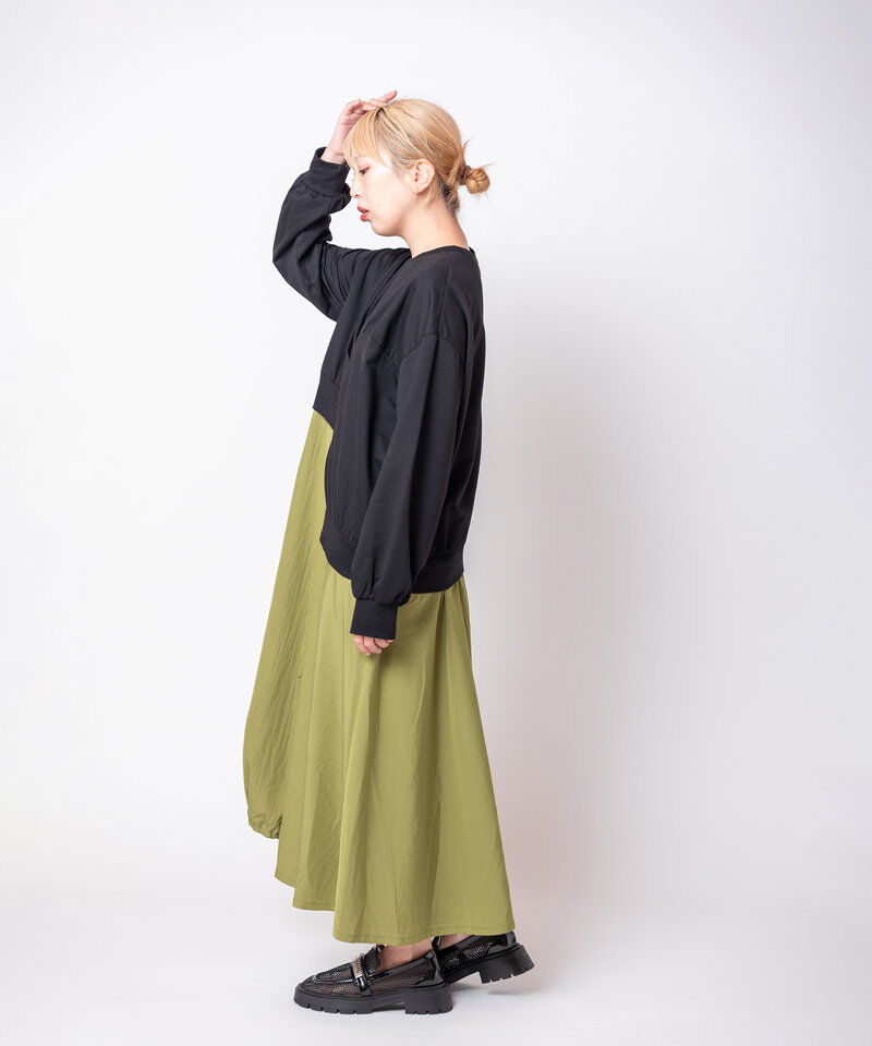  「切替アシンメトリーワンピース」|ワンピース|