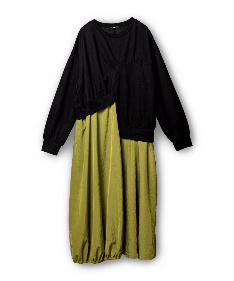  「切替アシンメトリーワンピース」|ワンピース|