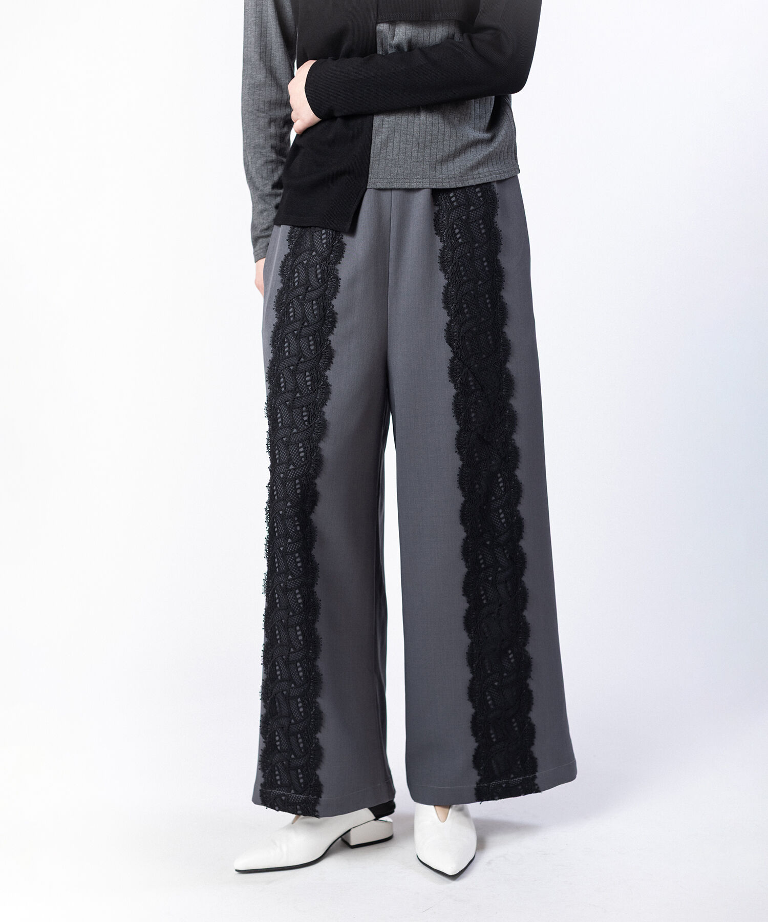  「レースラインギャザーパンツ」|その他|