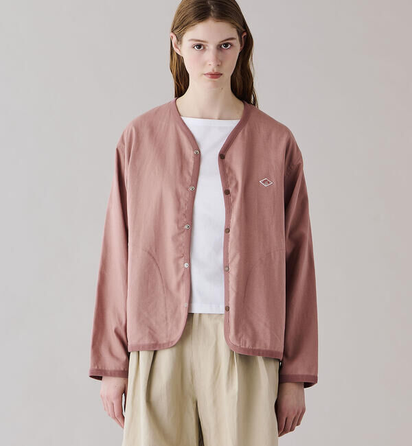 DANTON「DANTON | リネンポリエステル シャツカーディガン WOMEN」|シャツ・ブラウス|