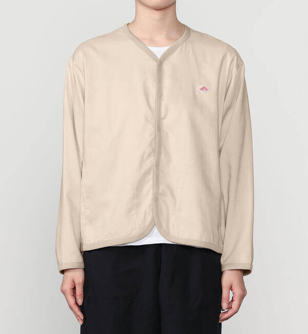 DANTON「DANTON | リネンポリエステル シャツカーディガン WOMEN」|シャツ・ブラウス|