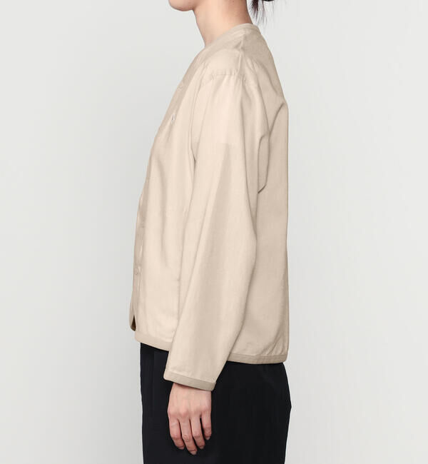 DANTON「DANTON | リネンポリエステル シャツカーディガン WOMEN」|シャツ・ブラウス|