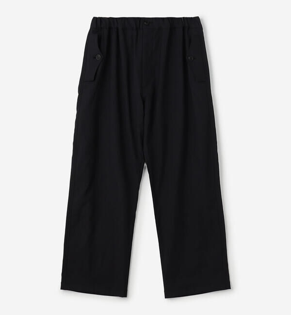 ORCIVAL「ORCIVAL | ポリコットンリネン フラップポケットワイドパンツ MEN」|その他|BLACK