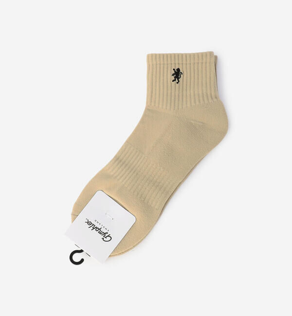GYMPHLEX「Gymphlex | ショート クルーソックス MEN」|ソックス|BEIGE