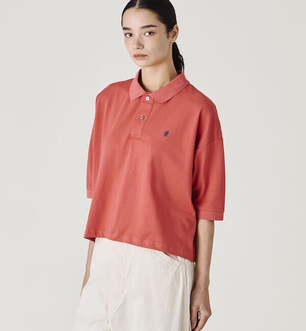 GYMPHLEX「Gymphlex | ハイゲージ鹿の子 ポロシャツ WOMEN」|ポロシャツ|