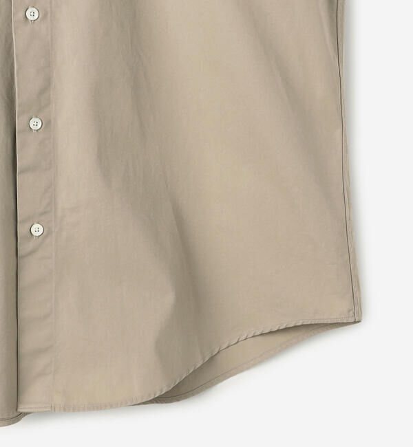 GYMPHLEX「Gymphlex | バンドカラー長袖シャツ SOLID MEN」|シャツ・ブラウス|