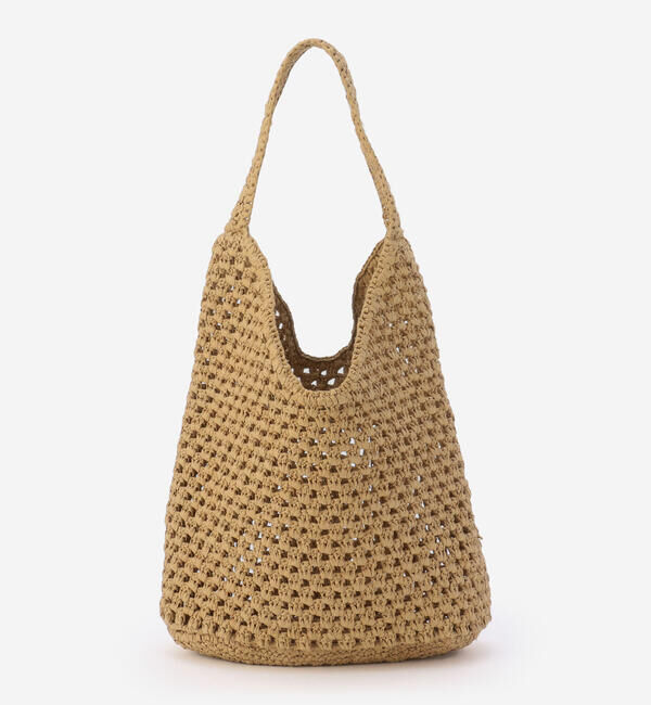  「INDIA INDUSTRY | ペーパーラフィア ショルダーバッグ WOMEN」|ショルダー・メッセンジャー|