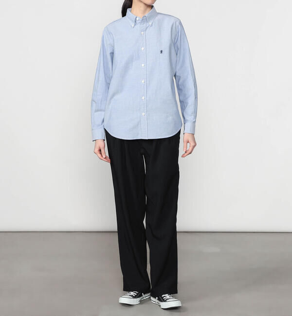  「Gymphlex | 長袖ボタンダウンシャツ SOLID WOMEN」|シャツ・ブラウス|