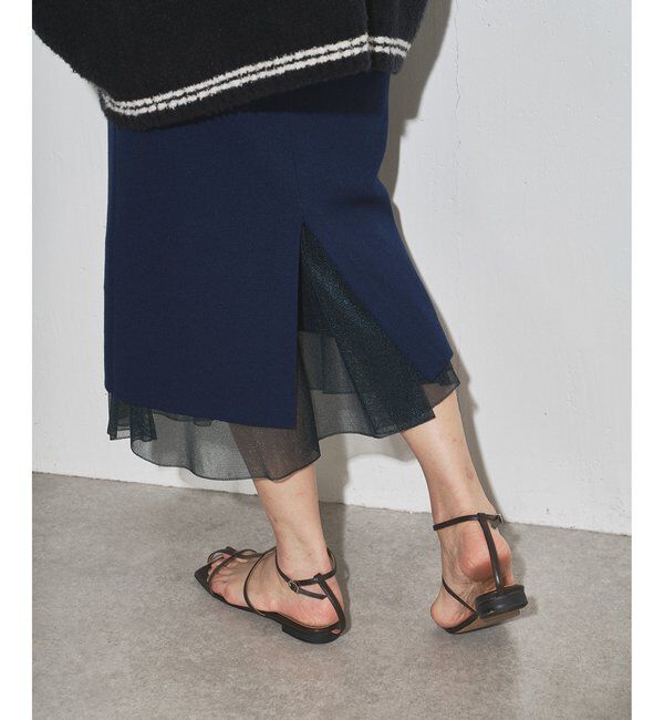 GEMINI「【GEMINI】ニットレイヤードスカート」|スカート|