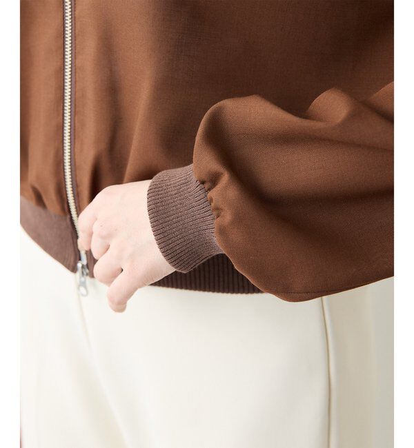 Drawing Numbers「【Drawing Numbers】ボイルZIPブルゾン」|シャツ・ブラウス|