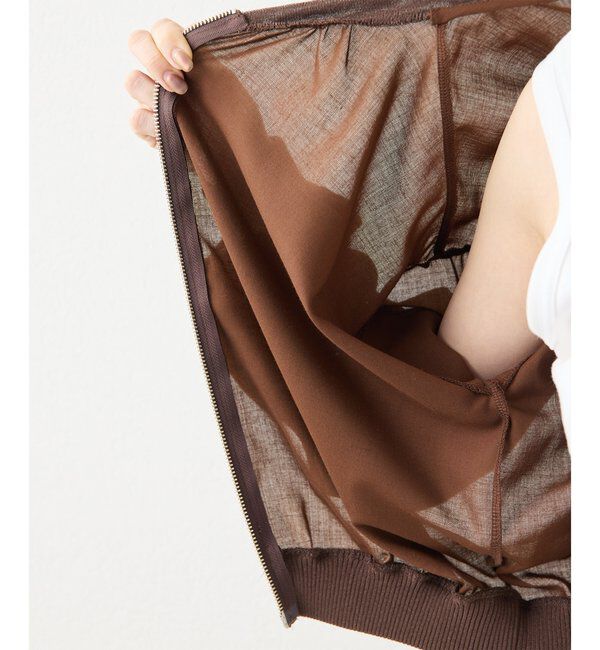 Drawing Numbers「【Drawing Numbers】ボイルZIPブルゾン」|シャツ・ブラウス|