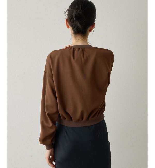 Drawing Numbers「【Drawing Numbers】ボイルZIPブルゾン」|シャツ・ブラウス|