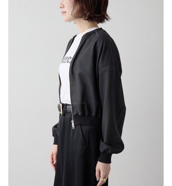 Drawing Numbers「【Drawing Numbers】ボイルZIPブルゾン」|シャツ・ブラウス|