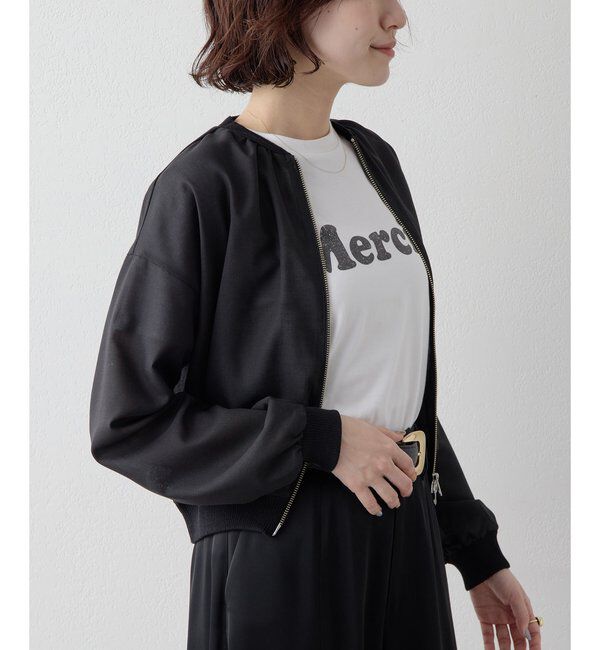 Drawing Numbers「【Drawing Numbers】ボイルZIPブルゾン」|シャツ・ブラウス|