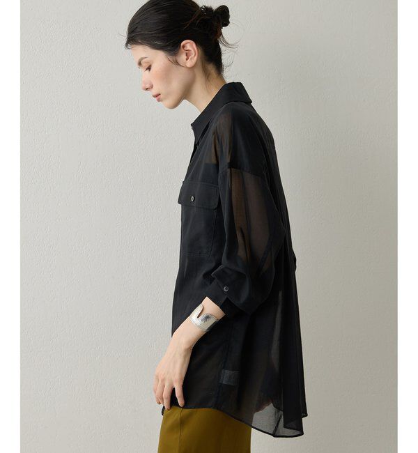 Drawing Numbers「【Drawing Numbers】コットンシースルーブラウス」|シャツ・ブラウス|