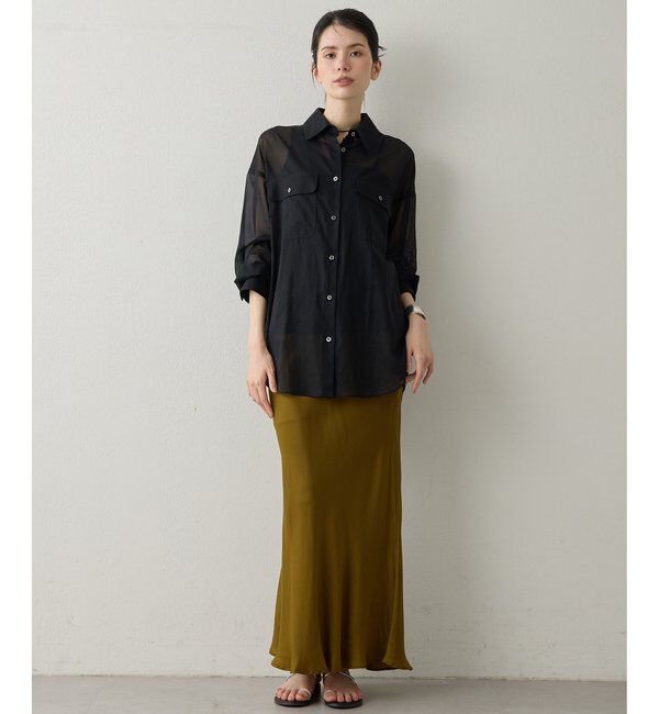 Drawing Numbers「【Drawing Numbers】コットンシースルーブラウス」|シャツ・ブラウス|