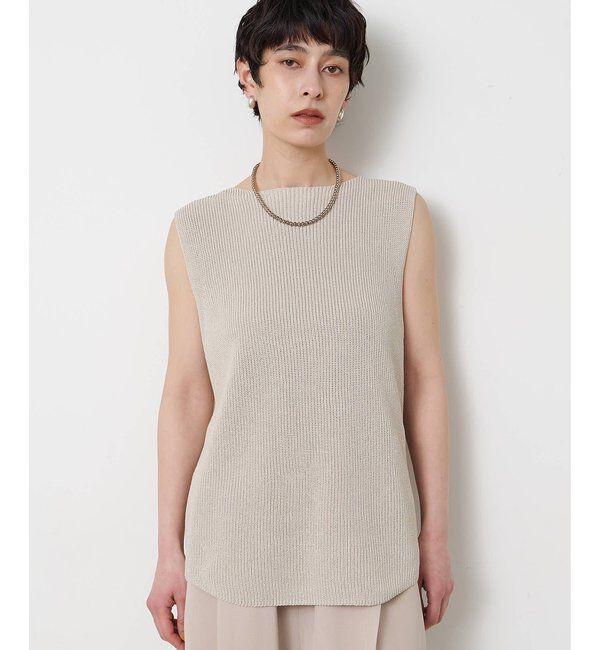  「ペーパーノースリーブニット」|ニット・セーター|