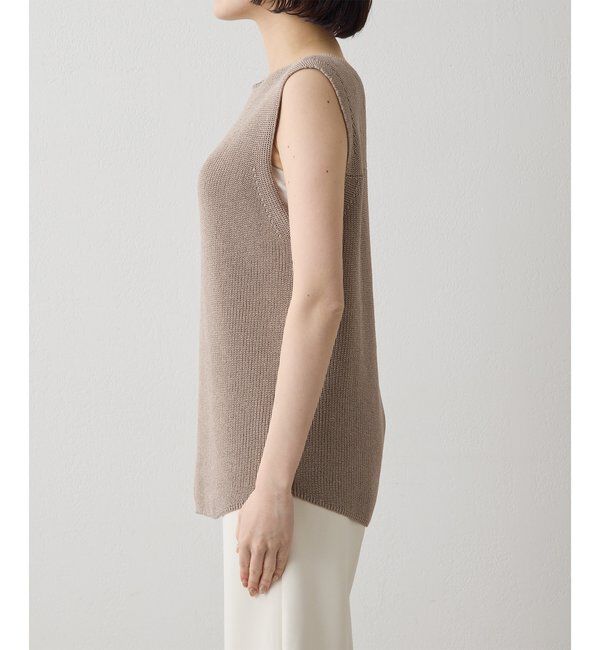  「ペーパーノースリーブニット」|ニット・セーター|